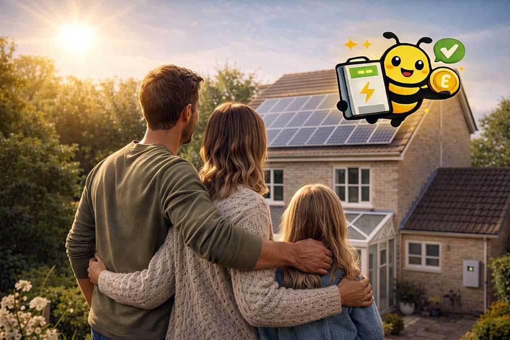 Solar panels Scotland Savings Concept